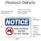 Signmission Non-Potable Water Do Not Drink Sign With Symbol, 10 in W x Rectangle, Vinyl Decal OS-2PACK-NS-D-710-L-15092 - alternate 2